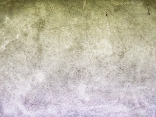 The cement surface has stains.