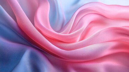 Obraz premium Close up of pink and blue fabric with gradient.