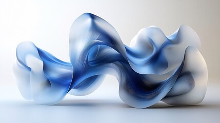 3d abstract shapes forms floating in space isolated against a white background