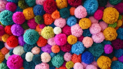 Colorful Pom-Poms