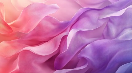 Fototapeta premium Abstract Pink and Purple Fabric Waves Texture