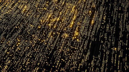 Fototapeta premium Golden City Lights at Night: Aerial 3D Render. AI Generated