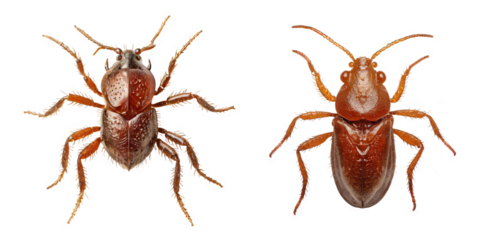 Set of Mites on transparent background PNG Generative AI