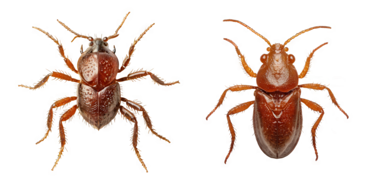 Set of Mites on transparent background PNG Generative AI