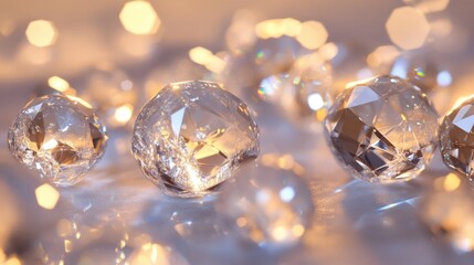 Crystal Ornaments: Delicate crystal ornaments.