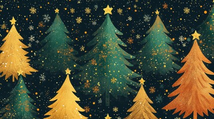 Christmas tree backgrounds pattern paper.