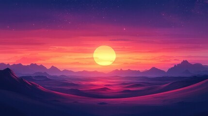 Fototapeta premium Sunrise sky backgrounds outdoors horizon.