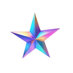 Fototapeta premium Holographic 3D star