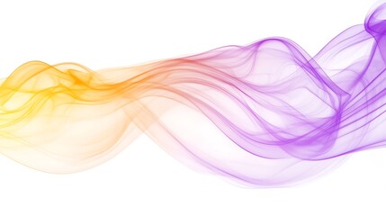 Waving colorful smoke softly flowing illustration abstract style. AI Generated