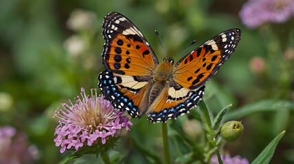 Fototapeta premium beautiful butterfly close up photo 