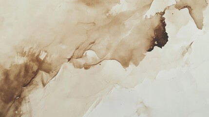 Abstract Brown Ink Wash Painting Texture Background