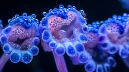 Obraz premium Close-up of Vibrant Underwater Bloom. AI Generated