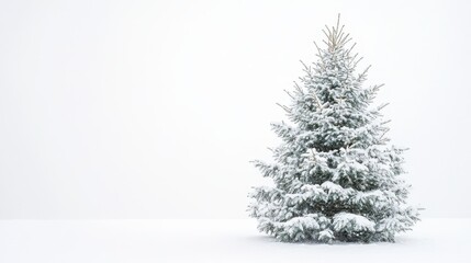 Christmas tree white background.