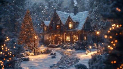 Christmas home architecture building house.