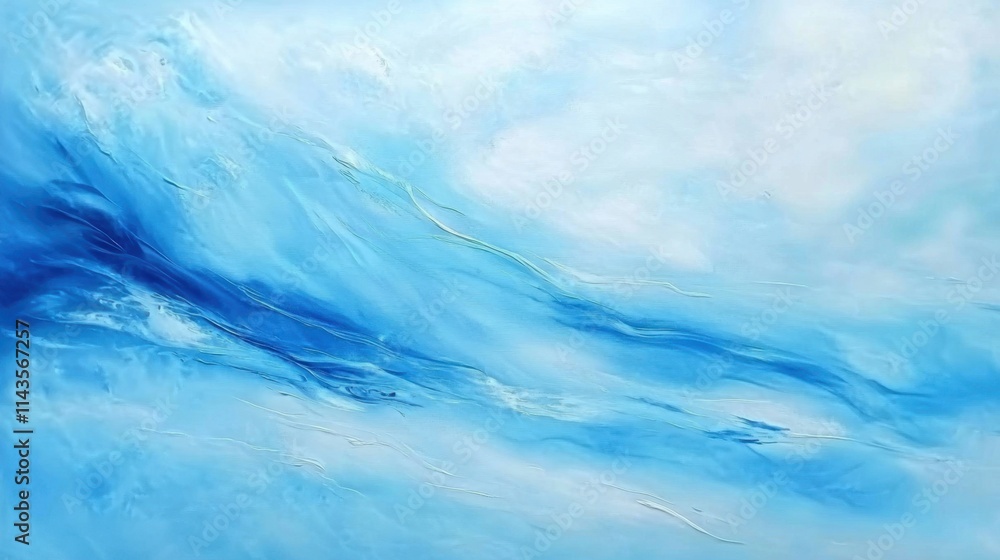 Poster artwork showcasing a unique canvas interpretation of water.