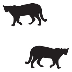 Cheetah Silhouette, Cheetah Vector Silhouette, Cheetah cartoon Silhouette, Cheetah illustration, Cheetah icon Silhouette, Cheetah Silhouette illustration