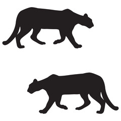 Cheetah Silhouette, Cheetah Vector Silhouette, Cheetah cartoon Silhouette, Cheetah illustration, Cheetah icon Silhouette, Cheetah Silhouette illustration