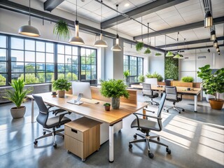 Fototapeta premium Streamlined Workflow: Architectural Photography of Business Process & Team Management