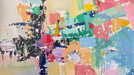 Fototapeta premium Abstract Colorful Splashes Pastel, Texture, Paint, Art