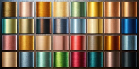 High-resolution photos showcasing a stunning gradient of metallic colors under low light conditions.