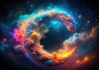 Obraz premium Creative Thinking Letter C: Abstract Conceptual Photography, Imaginative Letter C Design, Innovative Typography Art