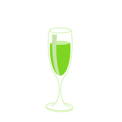 Illustration of a champagne glass