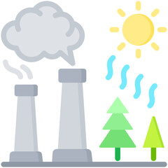 Thermal Pollution Icon