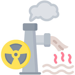 Radioactive Pollution Icon