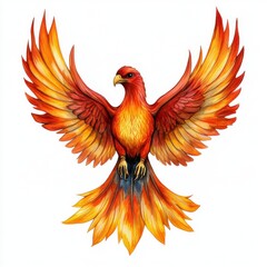 Obraz premium Majestic Phoenix Illustration