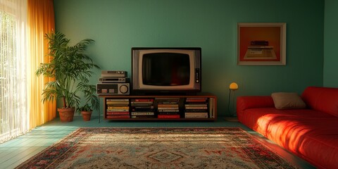 Blending Nostalgia and Modernity: 1990s Living Room Decor

