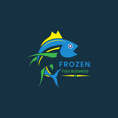Frozen Fish Logo Design