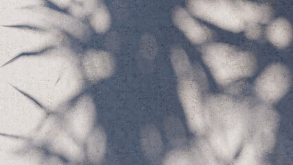 shadow overlay wall texture sunlight leaf shade abstract 3d render. shadows light nature plant leaves branch tree foliage design backdrop. wallpaper mockup background white effect minimal natural.