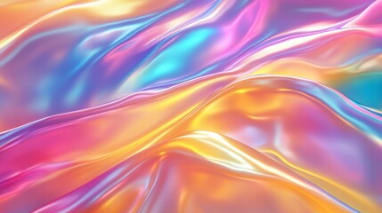 Holographic Rainbow Fluid Abstract Background Design