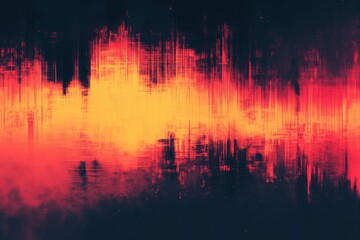 Abstract Digital Art with Red and Orange Hues