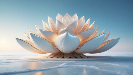 Fototapeta premium white lotus flower