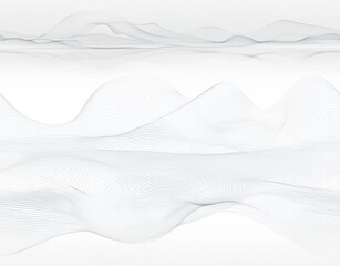 Elegant monochrome white seamless wave texture pattern background for design projects , isolated on white background,  , copy space, copy space for text,