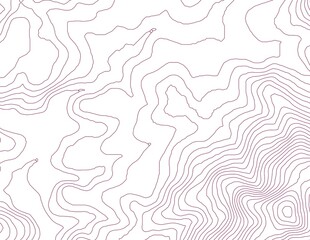 Curvas de nivel, mapa topográfico © Stockchi