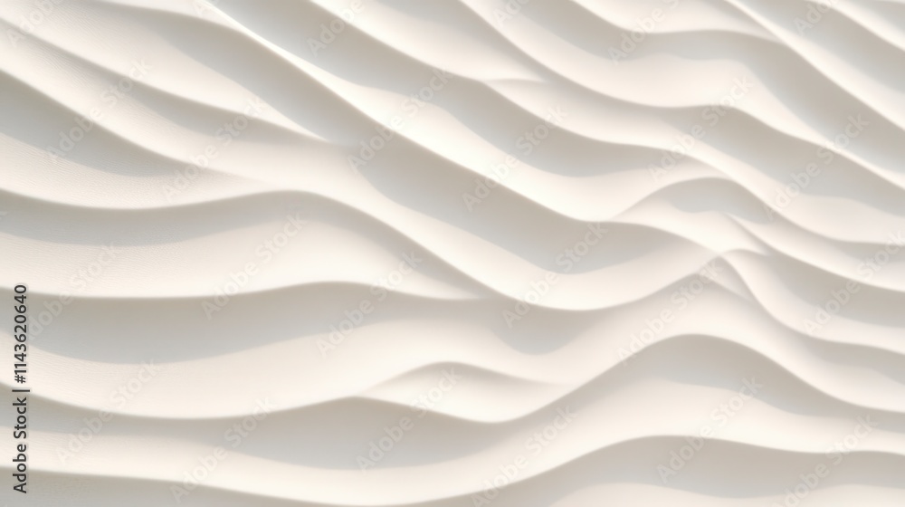 Poster a smooth, textured surface with flowing wave patterns in light tones, creating an elegant and serene