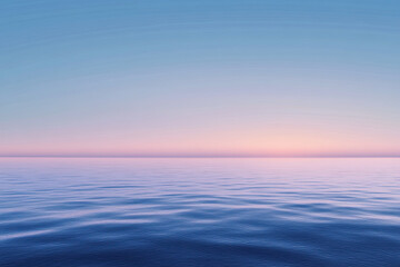 Deep blue sky just after sunset with a soft glow at the horizon, adding subtle contrast