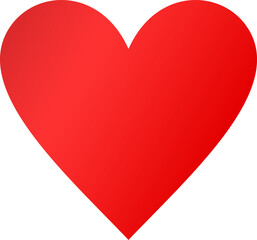 Red heart icon vector