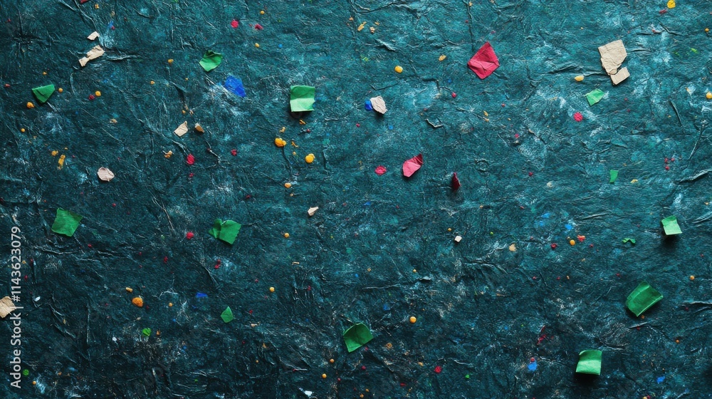 Aufkleber textured wallpaper resembling recycled paper with vibrant colors and unique patterns for creative in