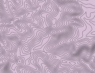 Fototapeta premium Curvas de nivel, mapa topográfico 