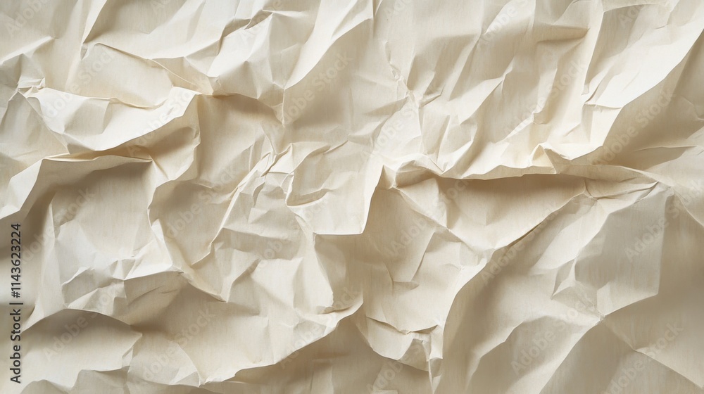 Aufkleber subtle crumpled paper texture with soft tones for artistic design and background applications