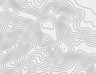 Curvas de nivel, mapa topográfico  © Stockchi