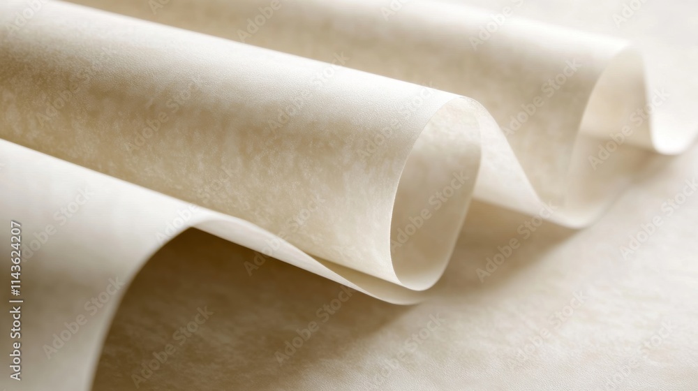 Poster high-quality smooth parchment texture with gentle waves and subtle details suitable for various crea