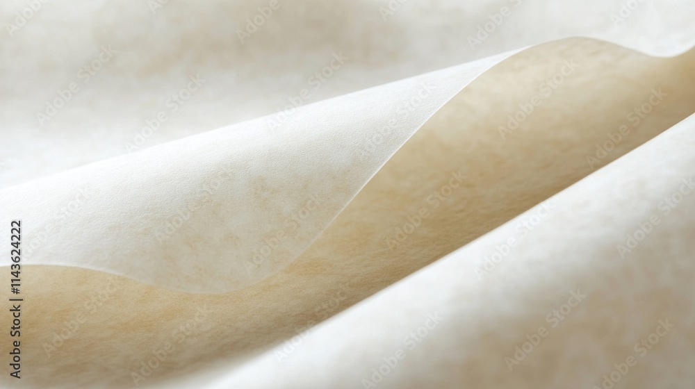 Poster High-quality parchment texture showcasing smooth curves and subtle color variations ideal for artistic and design projects