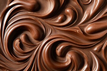 Swirling Melted Chocolate Delicious Brown Treat