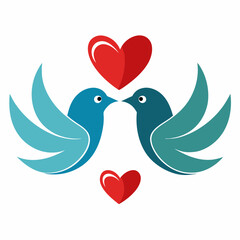 Enchanting Love Birds A Romantic Tale Unfolds