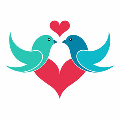 Enchanting Love Birds A Romantic Tale Unfolds