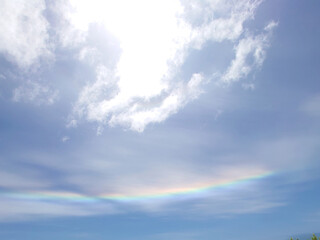 初夏にあらわれた虹（環水平アーク） © sasahoma